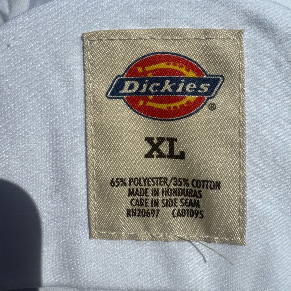 Dickies White Casual Button Down Shirt Relaxed Fit EA103 - Picture 7 of 8